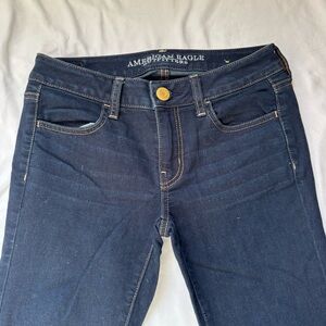 American Eagle dark wash skinny jeans